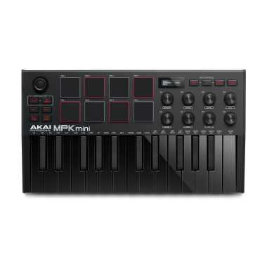 Akai MPK Mini MkIII - Compact Keyboard and Pad Controller (Black, Special Edition)