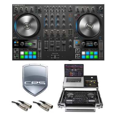 Native Instruments Traktor Kontrol S4 MK3 "PROtection" Bundle with Case, Cables and 2 Year Accidental Warranty