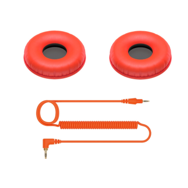 Pioneer DJ HC-CP08-M - Headphone Accessories Kit (Orange) 