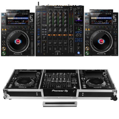 Pioneer DJ CDJ-3000 + Pioneer DJ DJM-A9 and Odyssey FZDJMA9CDJW Coffin Bundle