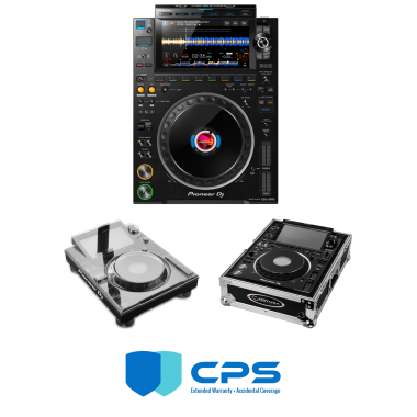 Pioneer DJ CDJ-3000 "PROtection" Bundle With Odyssey FZ3000, Decksaver Cover and 2 Year Accidental Coverage Warranty