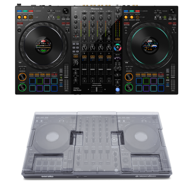 Pioneer DJ DDJ-FLX10 + Decksaver DS-PC-DDJFLX10 Cover Bundle
