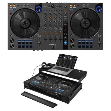Pioneer DJ DDJ-FLX6-GT + Odyssey FZGSDDJFLX61BL Case Bundle