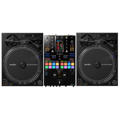 Pioneer DJ DJM-S11 Mixer + Pioneer DJ PLX-CRSS12 Turntables Bundle