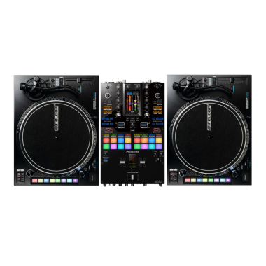 Pioneer DJ DJM-S11 Mixer + Reloop RP-8000 MK2 Turntables Bundle 