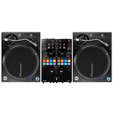 Pioneer DJ DJM-S7 Mixer + PLX-1000 Turntables Bundle