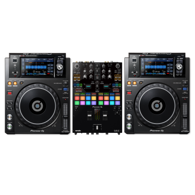 Pioneer DJ DJM-S7 + 2x Pioneer DJ XDJ-1000MK2 Players Bundle