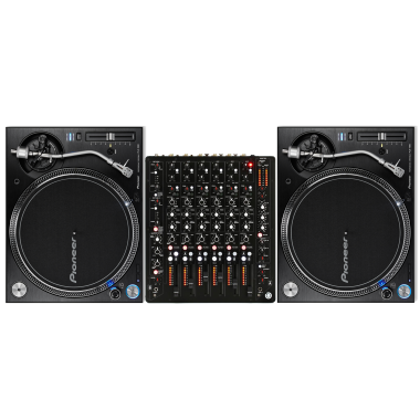 PLAYdifferently Model 1 Mixer + 2x Pioneer DJ PLX-1000 Turntables Bundle