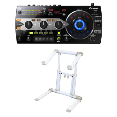 Pioneer DJ RMX-1000 + Odyssey L Stand 360 Ultra Stand (White) Bundle
