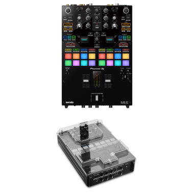Pioneer DJ DJM-S7 Mixer + Decksaver DS-PC-DJMS7 Cover Bundle