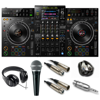 Pioneer DJ XDJ-XZ "Gig Ready" Bundle with Headphones, Mic, XLR Cables and Mic Adaptor