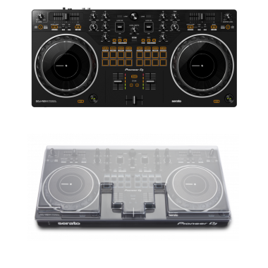 Pioneer DJ DDJ-REV1 + Decksaver DSLE-PC-DDJREV1 Cover Bundle