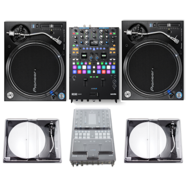 Rane Seventy Mixer + 2x Pioneer DJ PLX-1000 Turntables and Decksaver Covers Bundle