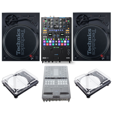 Rane Seventy Mixer + 2x Technics SL-1200MK7 Turntables (Silver) and Decksaver Covers Bundle 