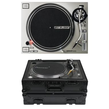 Reloop RP-7000 MK2 (Silver) + Odyssey FZ1200BL Case Bundle