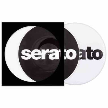 Serato 12" Control Vinyl - Logo Picture Disk (Pair, Reversible Black on White/White on Black)