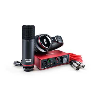 [Discontinued] Focusrite Scarlett Solo Studio (3rd Gen) - 2 - In, 2 - Out USB Audio Interface with a Condenser Mic and Headphones - Final Clearance!