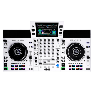 Denon DJ SC LIVE 4 (White) - Open Box