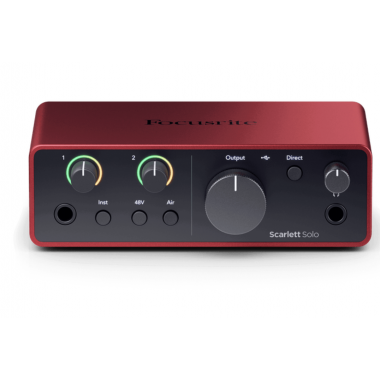 Focusrite Scarlett Solo (4th Generation) - The Songwriter's 2-in, 2-out interface