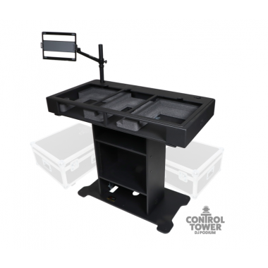 ProX XZF-DJXLCTBLCASE - Control Tower. Fits 2x CDJ3000-DJM-A9/2x Rane12 -72/OPUS-QUAD. Incl 2 Flight cases