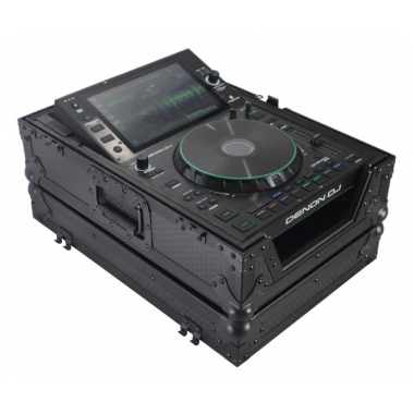 ProX XS-CDBL - Flight Case for Pioneer CDJ-3000 DJS-1000 Denon SC6000 PRIME Large Format CD-Media Player Black on Black