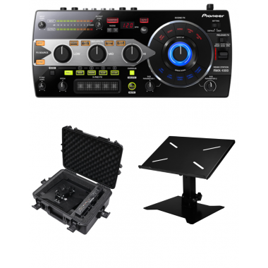 Pioneer DJ RMX-1000 + Odyssey VURMX1000STS1 and Pioneer DJ DJC-STS1 Stand/Case Bundle