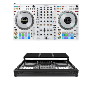 Pioneer DJ DDJ-FLX10-W (White) + Headliner HL10013 Case Bundle