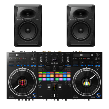 Pioneer DJ DDJ-REV7 + 2x Pioneer VM-80 Monitors Bundle