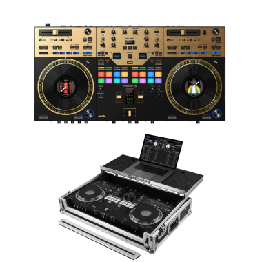 Pioneer DJ DDJ-REV7-N (Gold Edition) + Odyssey FZGSREV7W Case Bundle