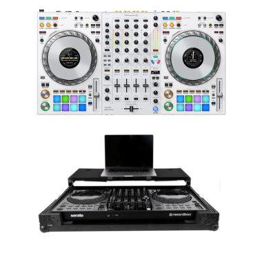 Pioneer DJ DDJ-FLX10-W (White) + Headliner HL10012 Case Bundle