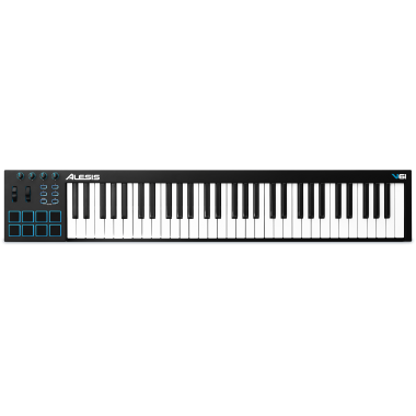 Alesis V61 - 61-key USB Controller with 8-Back Lit Pads, 4 Knobs and Pitch/Mod Wheels