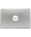 TDJH Badge Sticker on Laptop