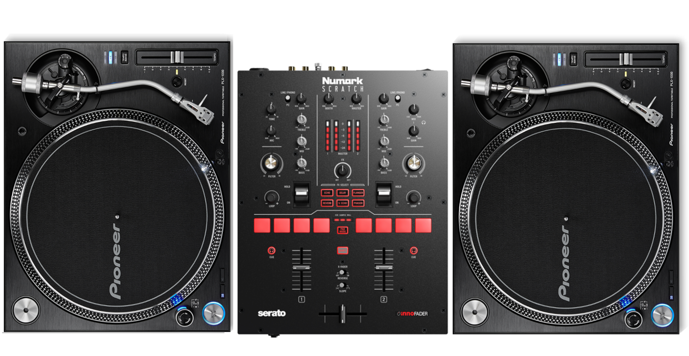 Numark Scratch + 2x Pioneer DJ PLX-1000 Turntables @ The DJ Hookup
