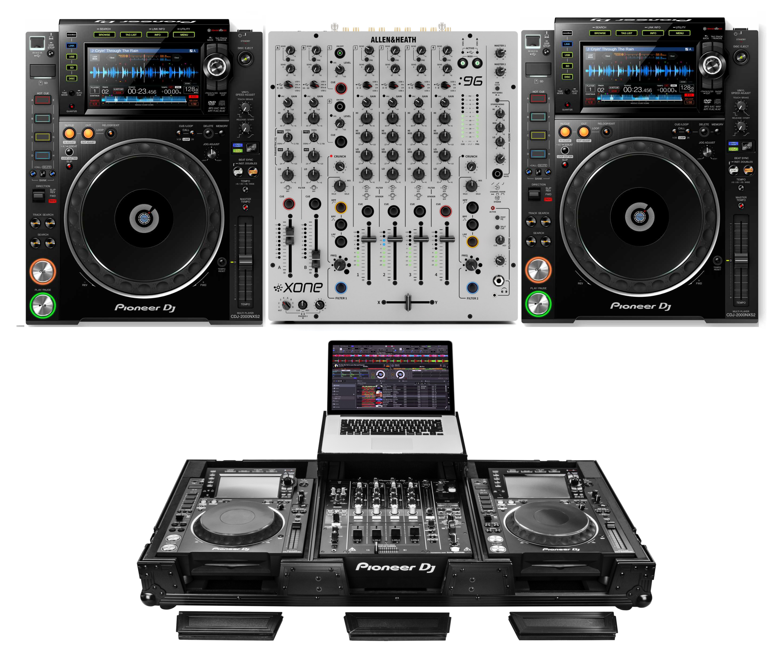Pioneer Dj Cdj 00 Nxs2 Allen Heath Xone 96 Coffin Bundle The Dj Hookup
