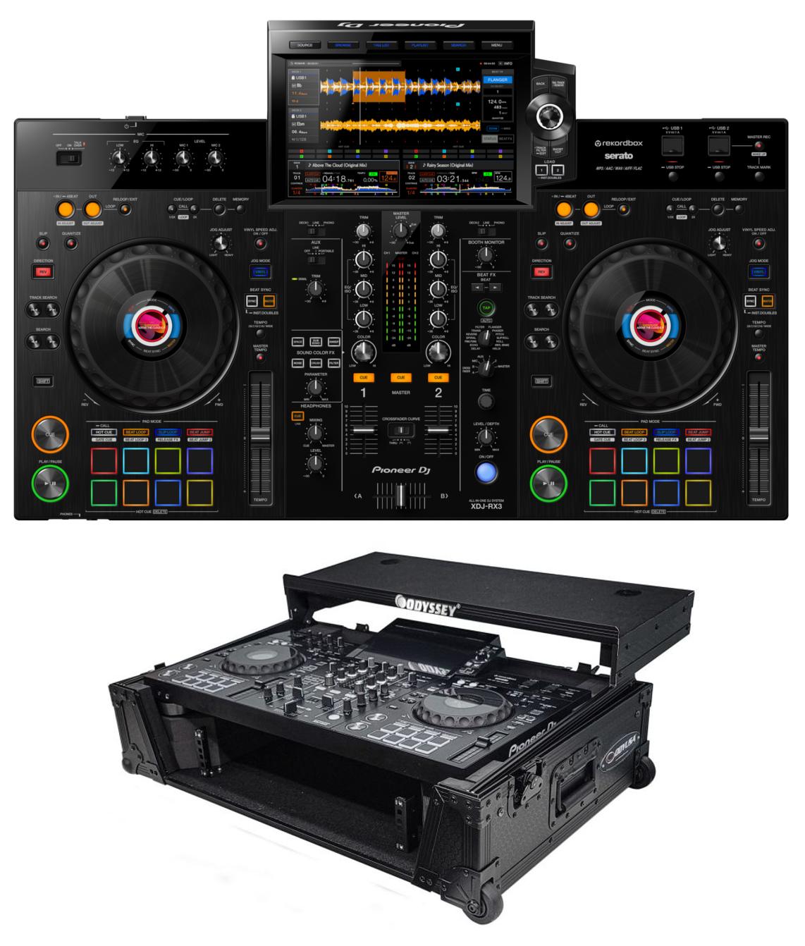 Pioneer DJ XDJ-RX3 + Odyssey 810226 Case Bundle | eBay
