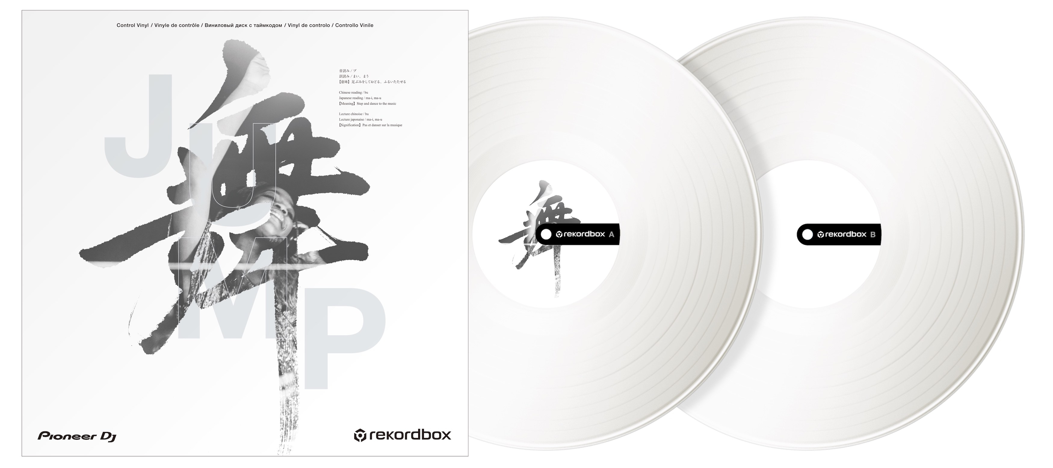 Pioneer DJ RB-VD2-W - rekordbox Control Vinyl (Set of 2) (White)