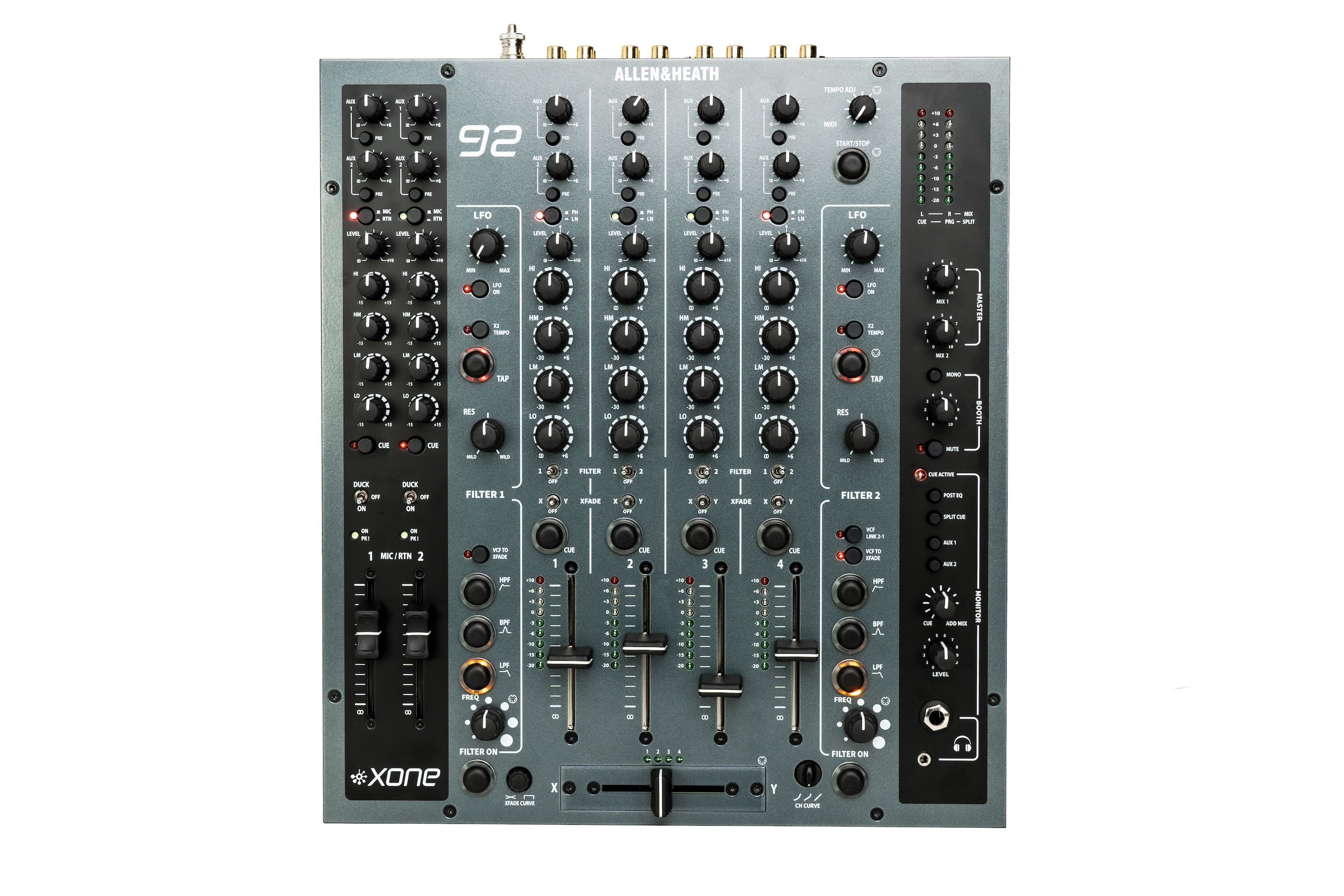Allen & Heath Xone:92 MK2 - Analog 4-channel DJ Mixer @ The DJ Hookup