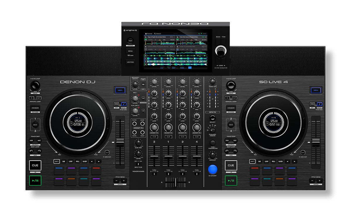 Denon DJ SC LIVE 4 - 4-Deck Standalone DJ Controller @ The DJ Hookup